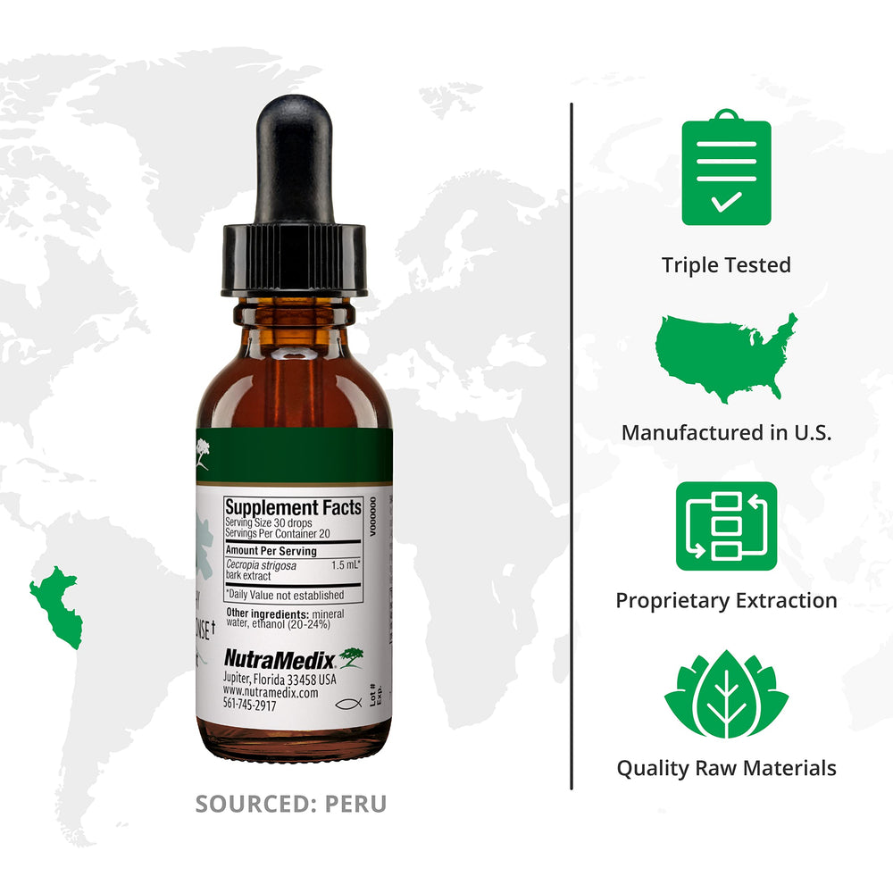 NutraMedix Takuna Blanca bark extract bottle highlighting natural sourcing.