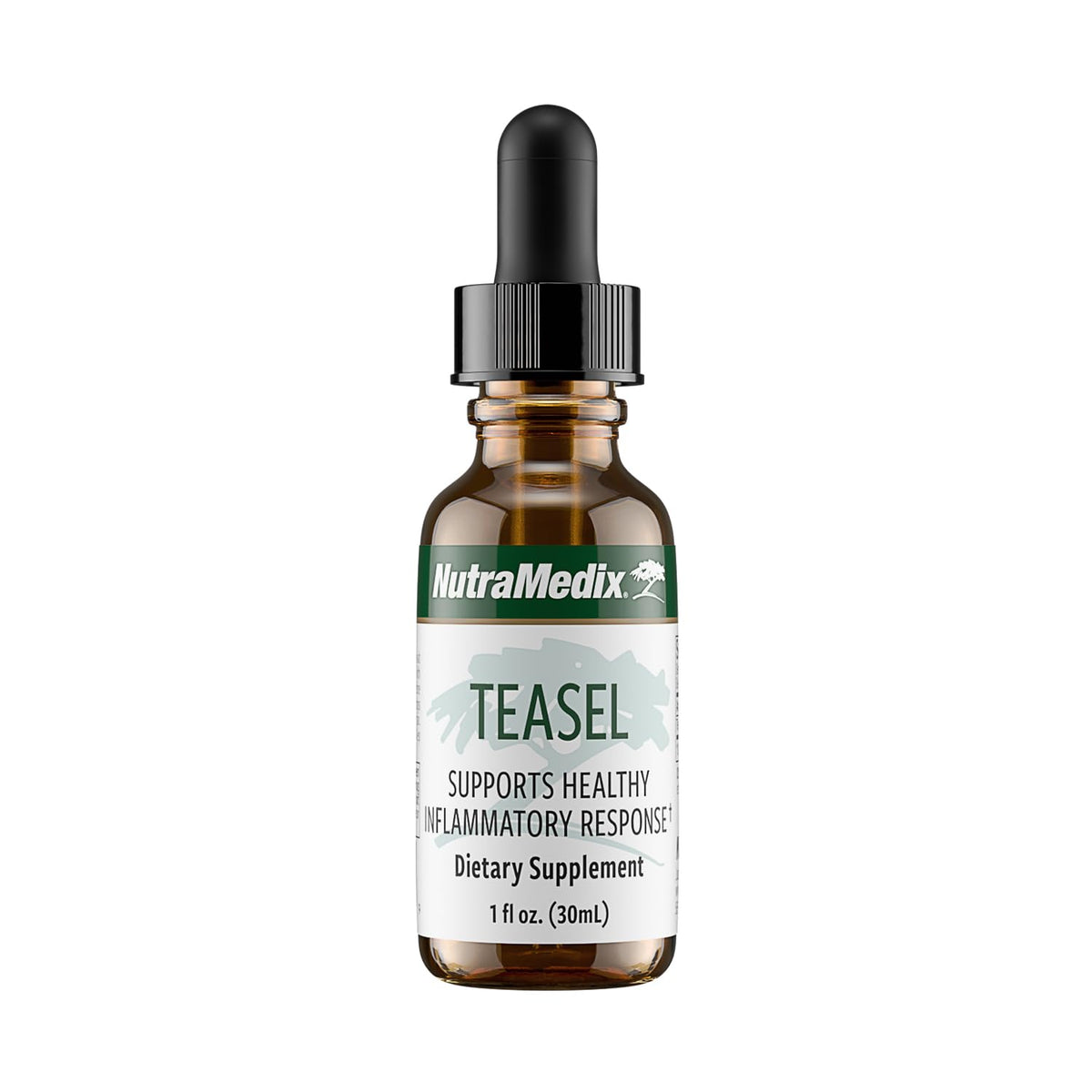 NutraMedix Teasal Extract bottle with dropper for antioxidant support