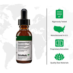 NutraMedix Teasal Extract dropper releasing drops for daily wellness