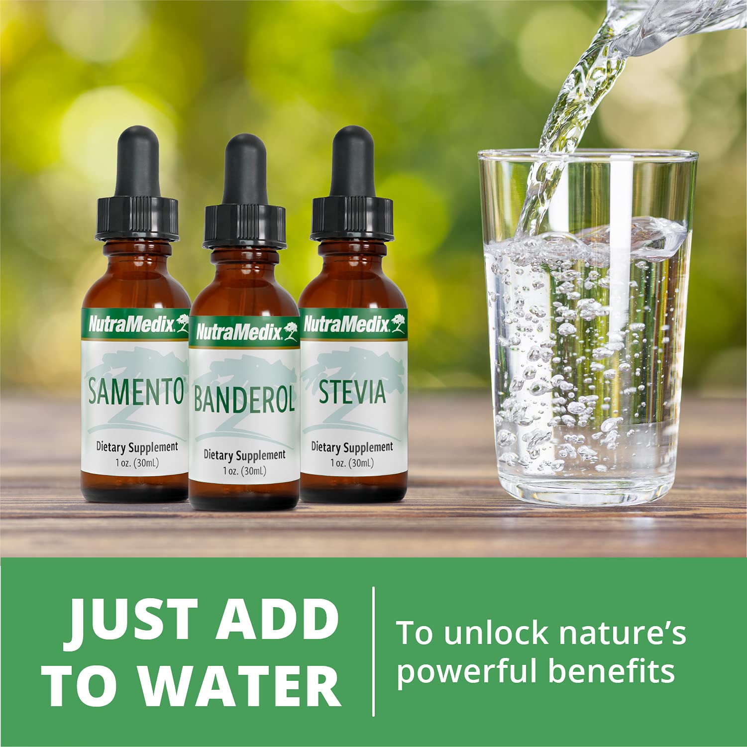 NutraMedix Teasal Extract beside dried roots on a kitchen counter