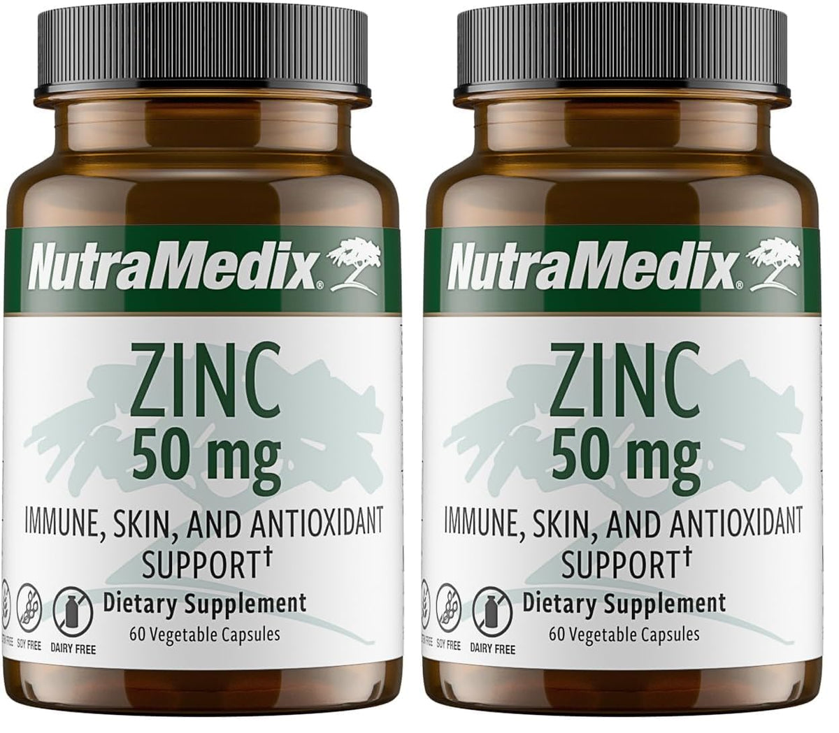 NutraMedix Zinc 50mg bottle front view indicating daily immune support