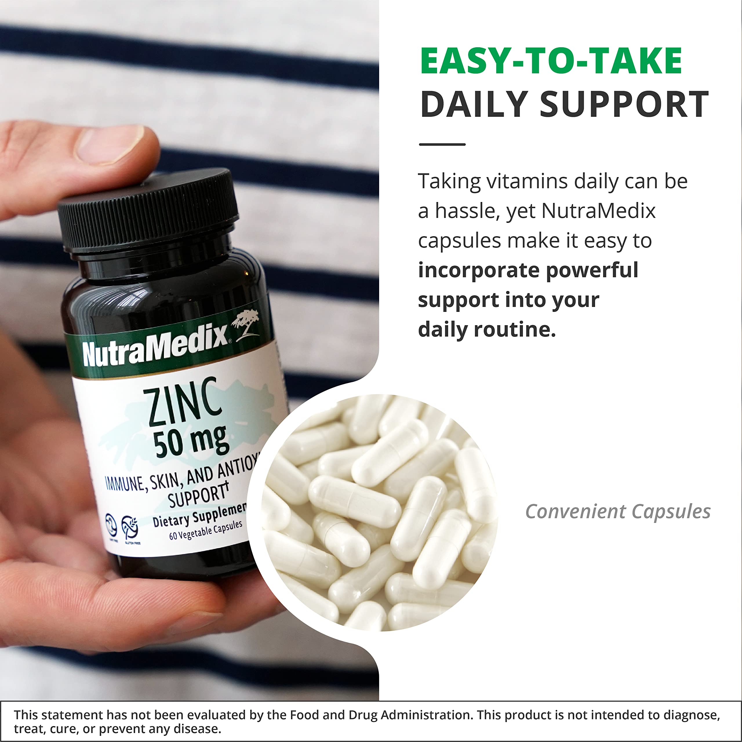 NutraMedix Zinc 50mg pack of two on a bright surface