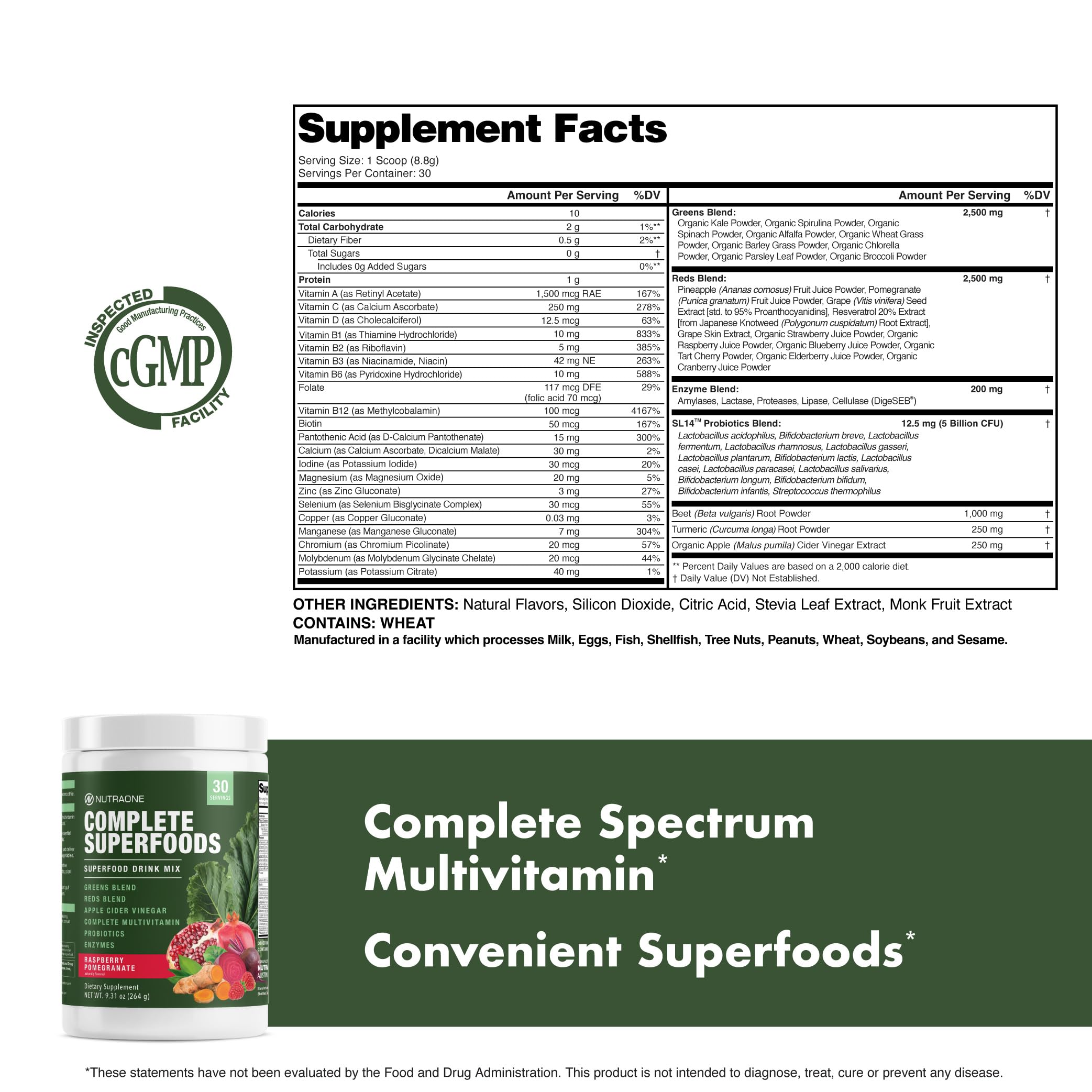 NutraOne Digestive Enzymes powder with spoon suggests digestion friendly blend