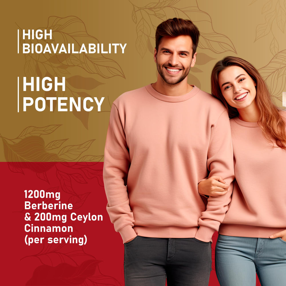 NutraPep ingredients with berberine and cinnamon scoop emphasize potency