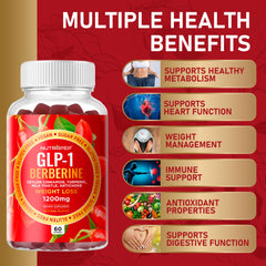 NutraPep Berberine HCl Gummies close-up showing chewy texture and sugar-free appeal
