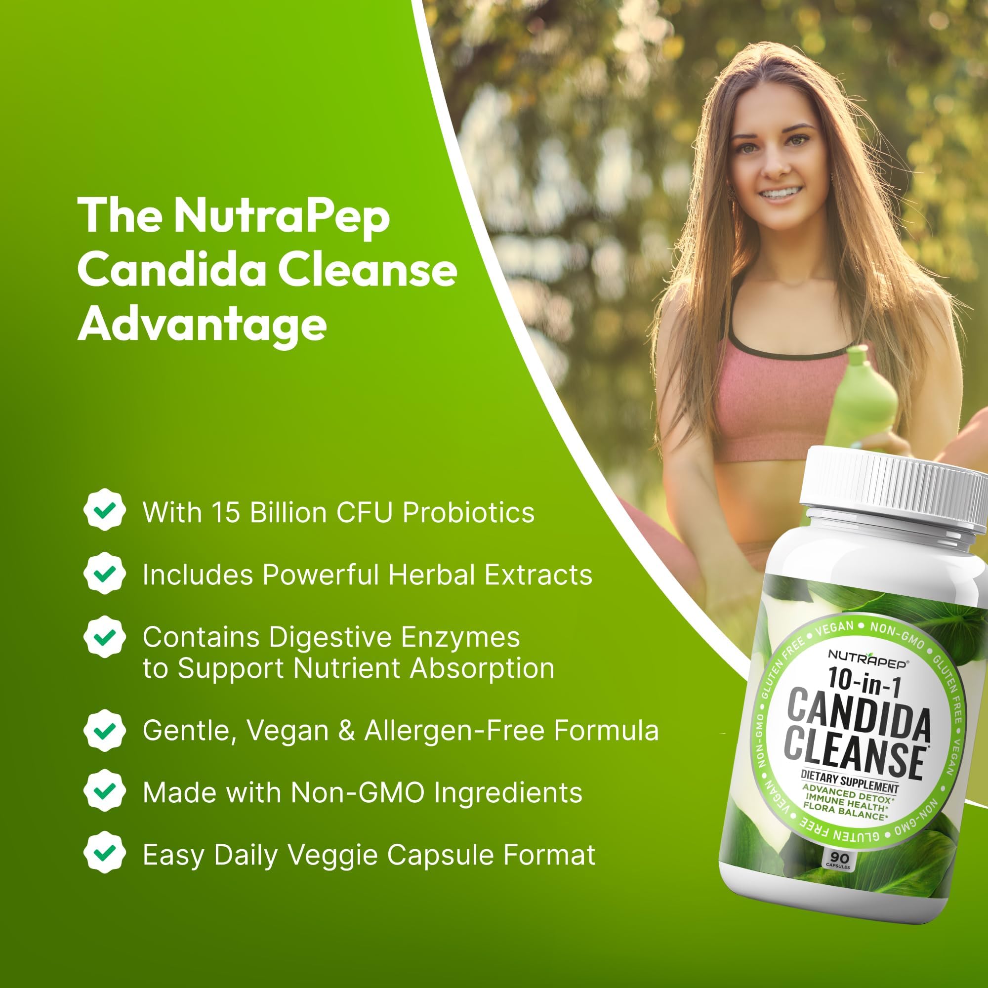 NutraPep Candida Cleanse daily dosing guidance