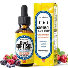 NutraPep Cortisol Drops bottle front for daily balance and calm.