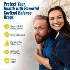 Dropper dispensing NutraPep Cortisol Drops for a precise dose.