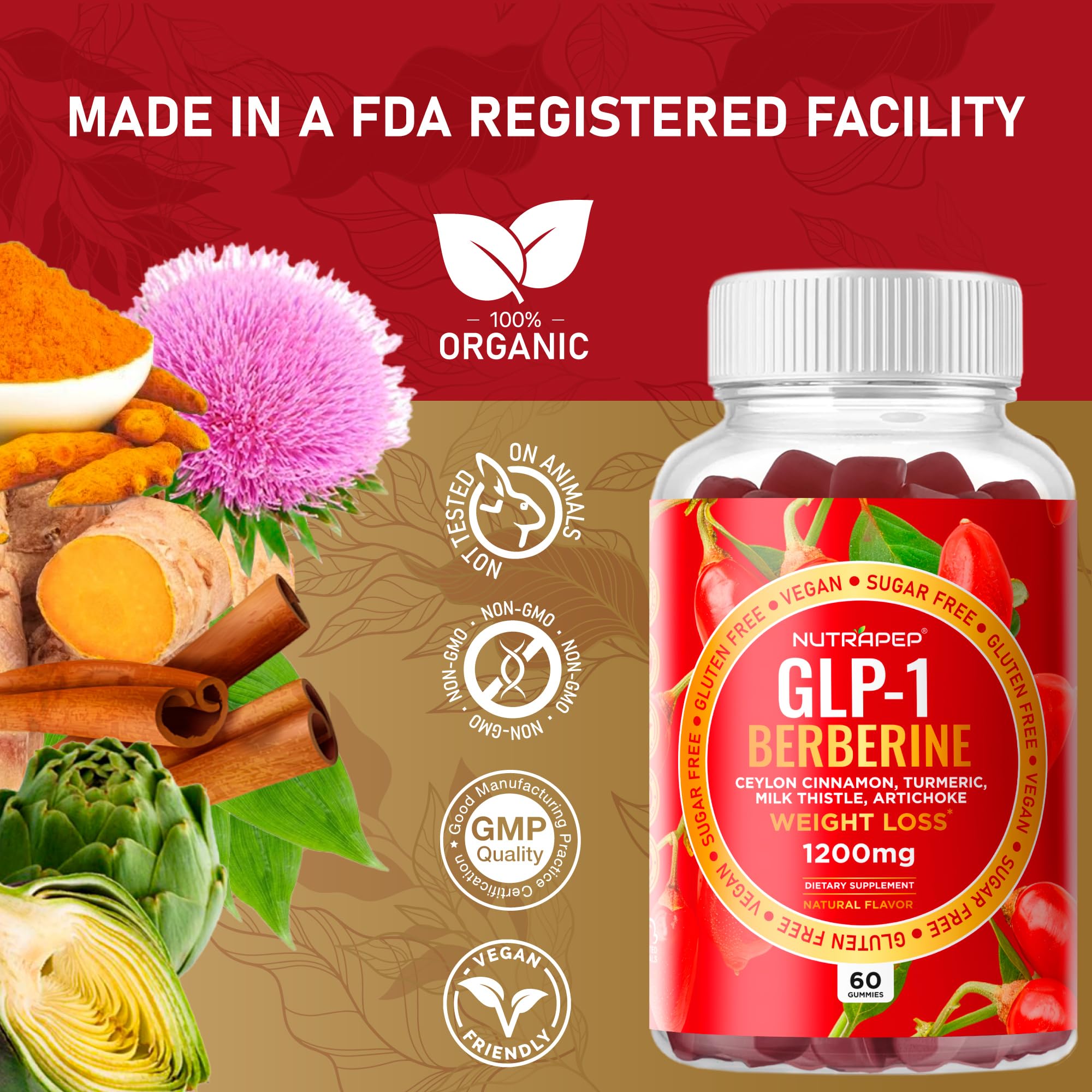 NutraPep blend featuring turmeric, milk thistle, and artichoke for holistic wellness