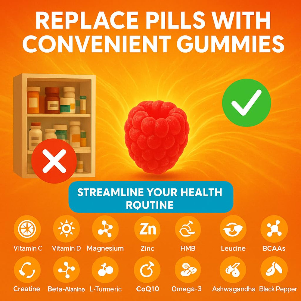 NutraPerfecto SugarFree Recovery Gummies berry flavor ready to fuel endurance.