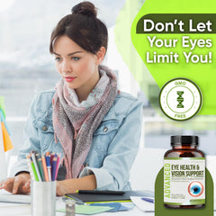 NutraPro Vision Support bottle open with capsules spilled for daily use