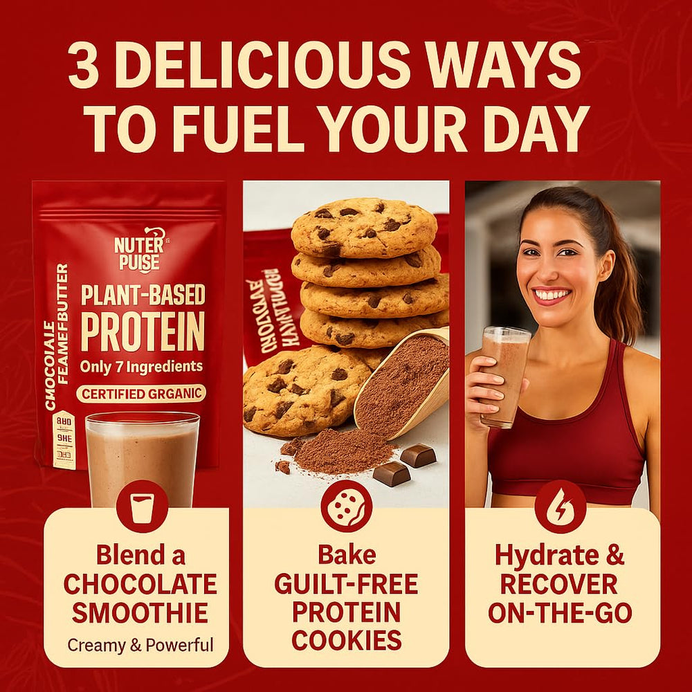Nutrapulse chocolate peanut butter protein bars ready to snack.