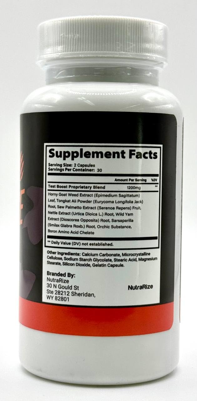 NutraRize Alpha Force pills closeup highlights compact daily capsule form.