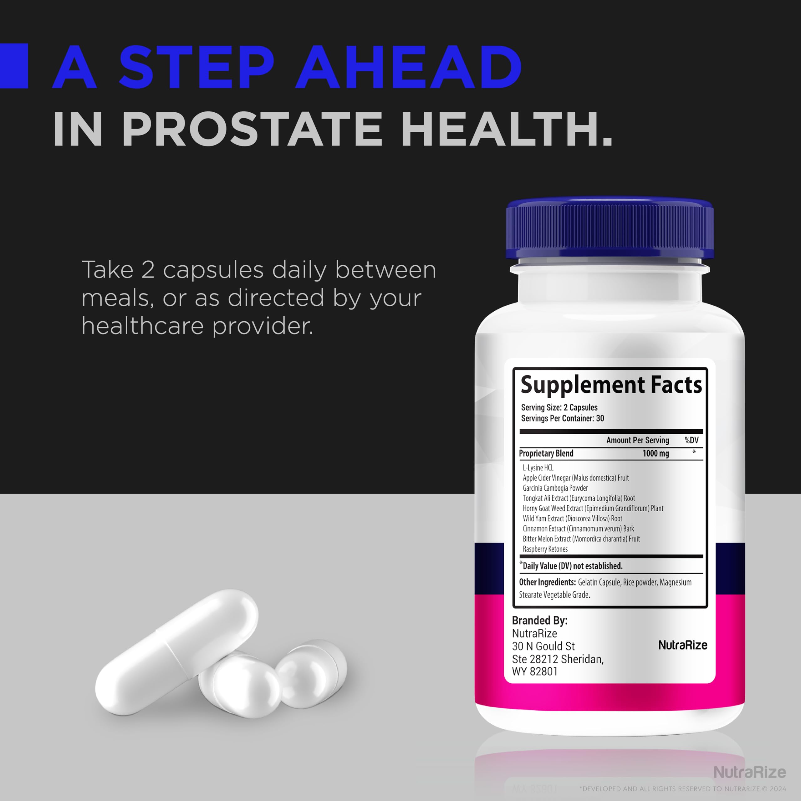 NutraRize EZ Prostate daily routine scene promoting wellness