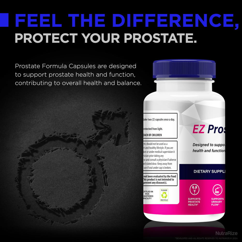NutraRize EZ Prostate two-pack back with product details