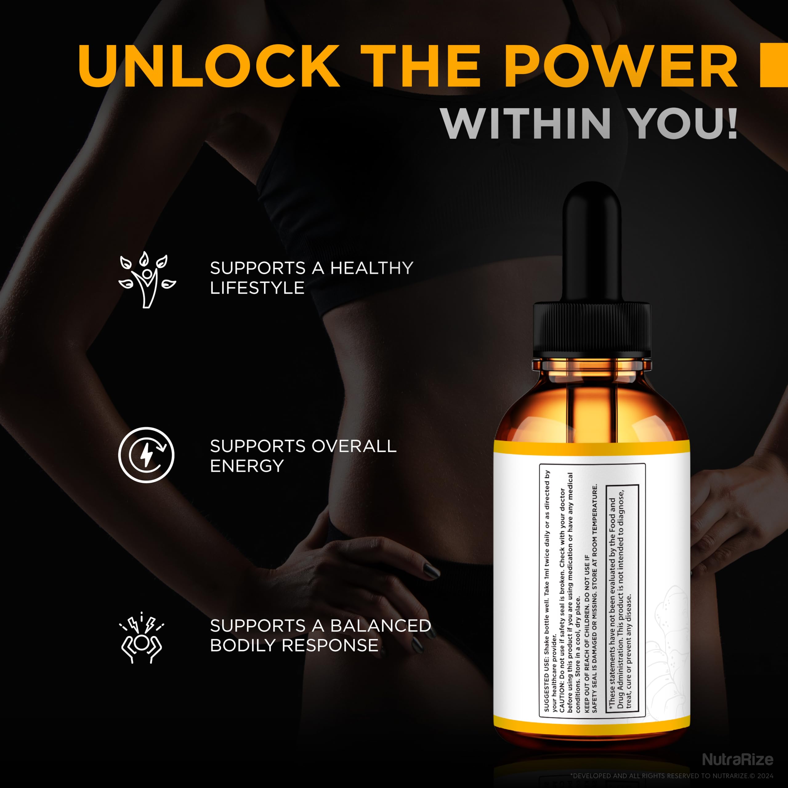 NutraRize Ginger Slim Pro Drops pack highlighting the 5-bottle bundle.