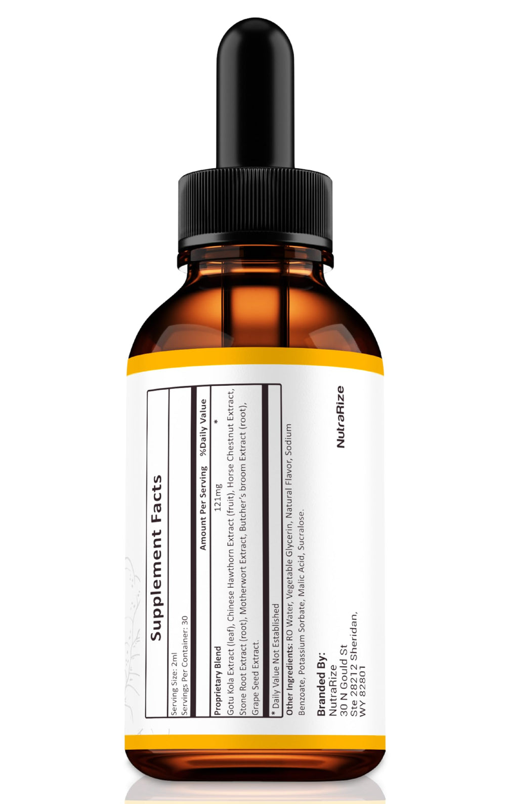 NutraRize Ginger Slim Pro Drops pour in a glass for easy dosing.