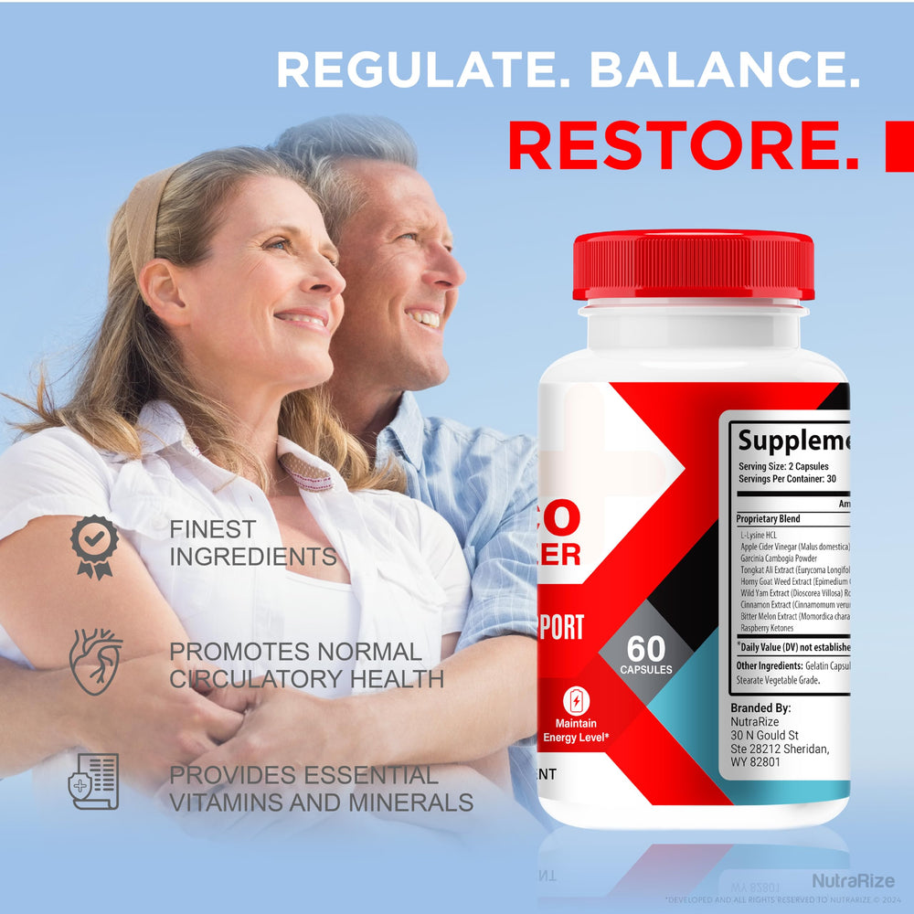 NutraRize Gluco Health Plus bottle beside a calendar for daily wellness planning.