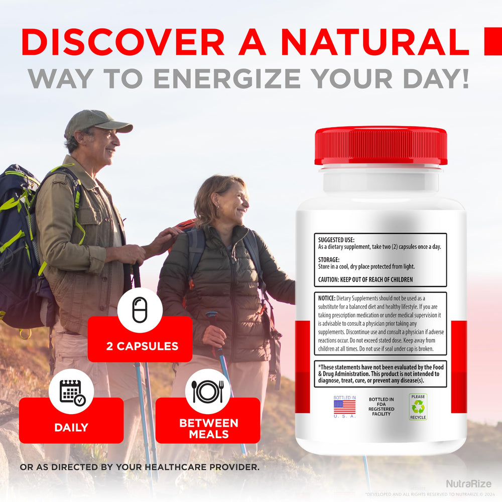 NutraRize Gluco Health Plus near a pill organizer for consistent daily use.