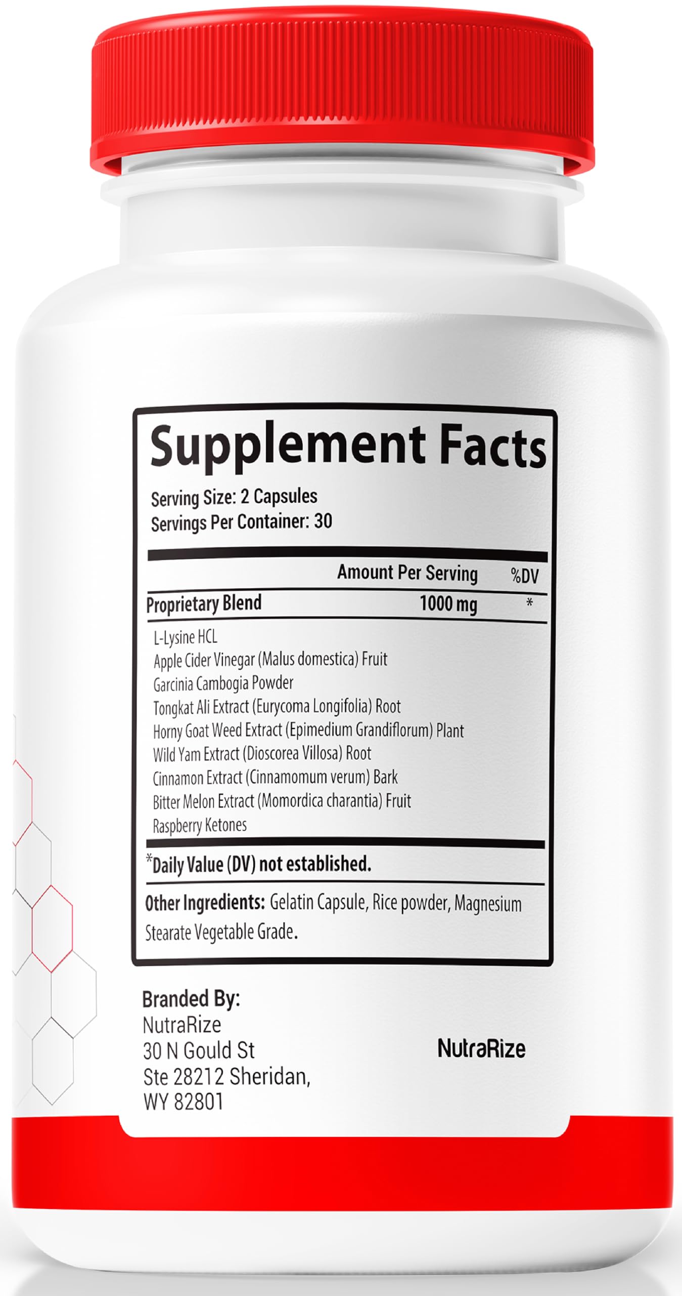 NutraRize GlucoRegen capsules closeup highlights natural ingredients for energy.