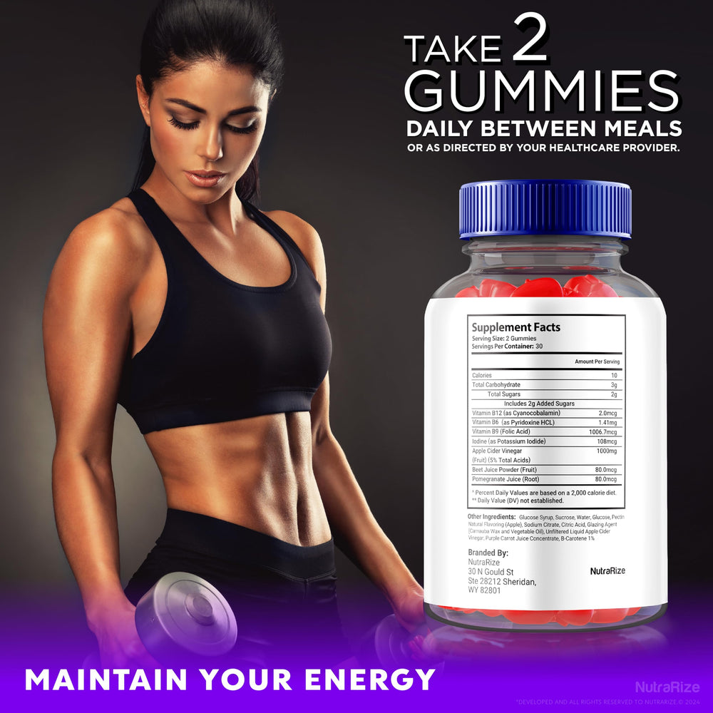 NutraRize MicroBio Keto ACV Gummies dissolve nicely in water for quick intake.