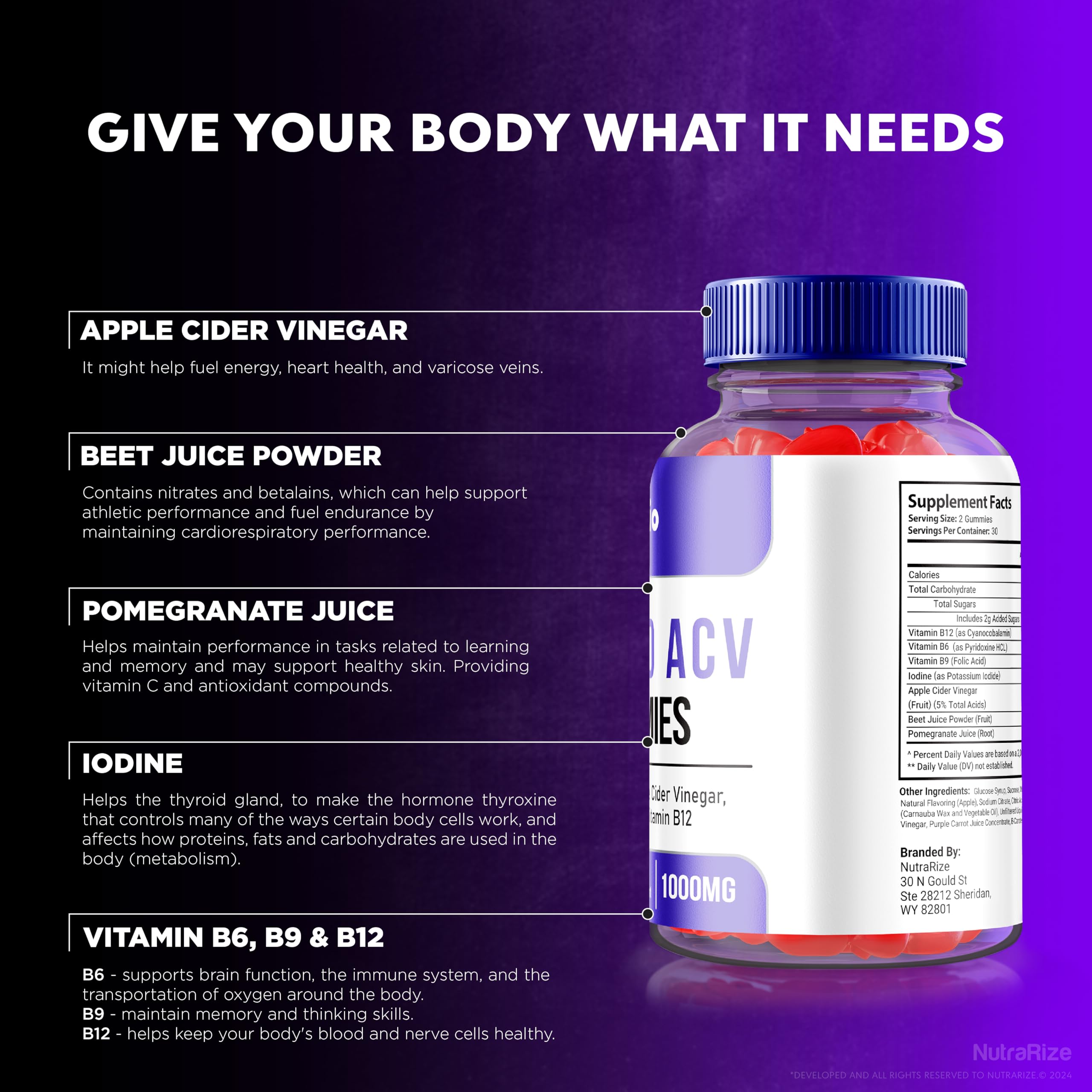 NutraRize MicroBio Keto ACV Gummies in hand demonstrates easy daily supplementation.