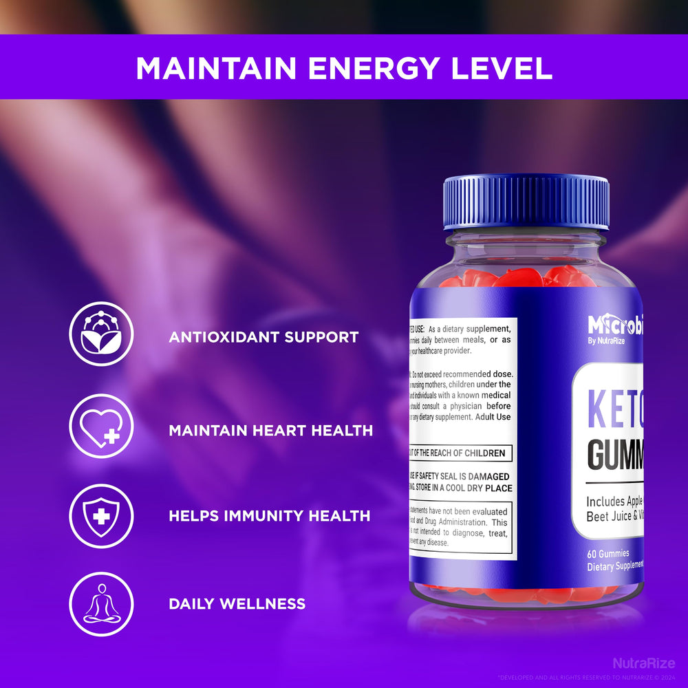 NutraRize MicroBio Keto ACV Gummies ingredients list supports informed choice.