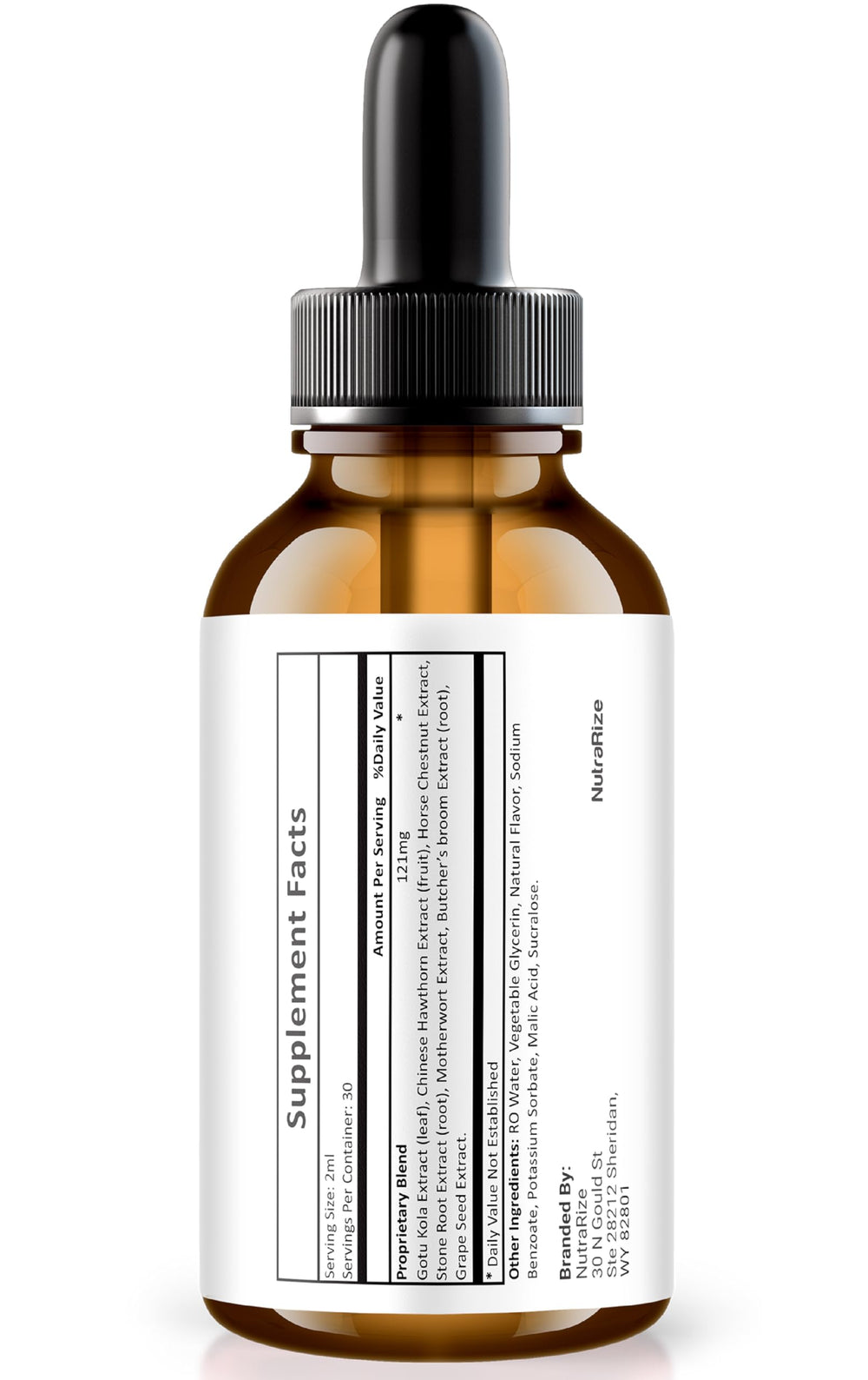 MindQuell drops dispensed into water for quick mental clarity.