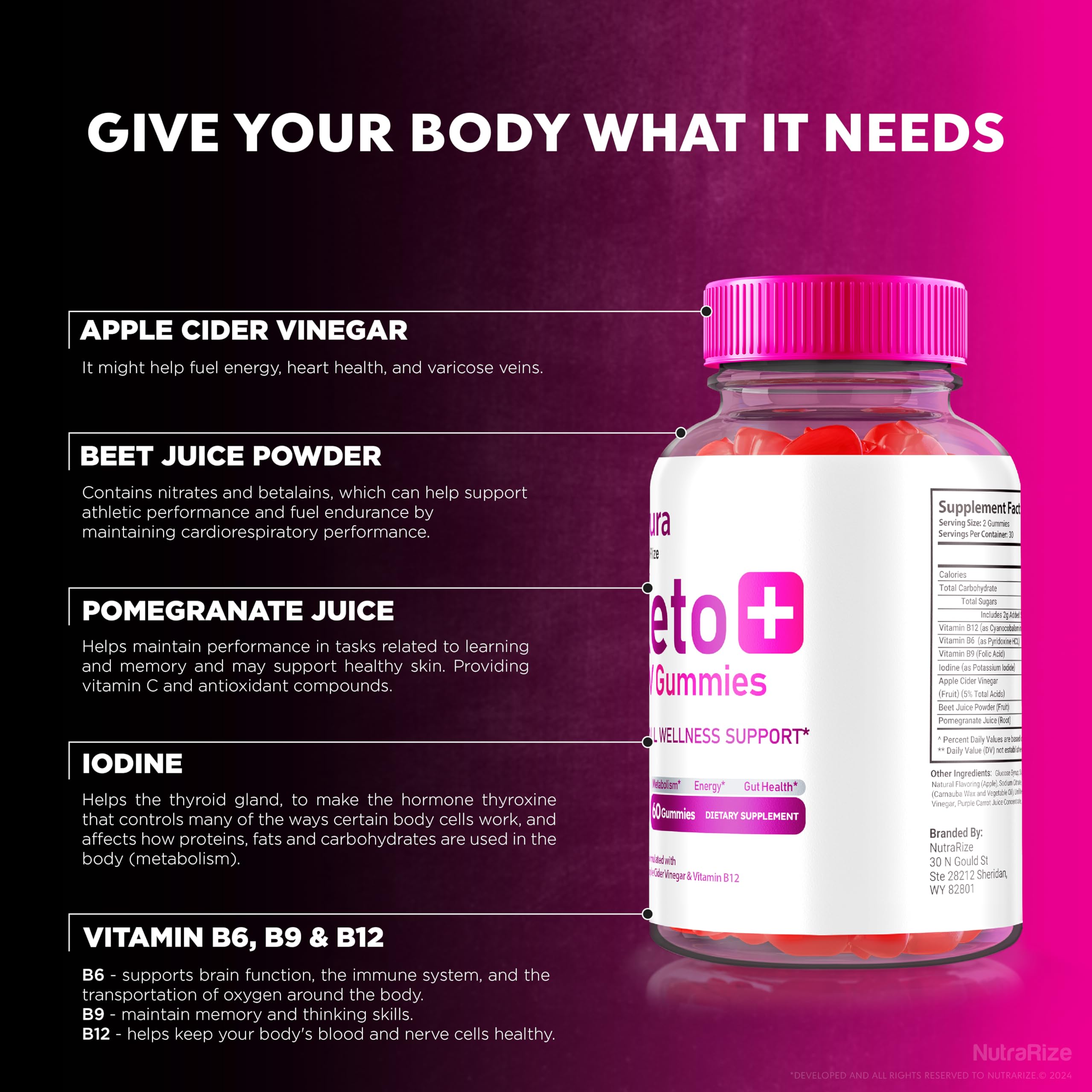 NutraRize Noura Keto ACV Gummies on kitchen counter ready for daily routine