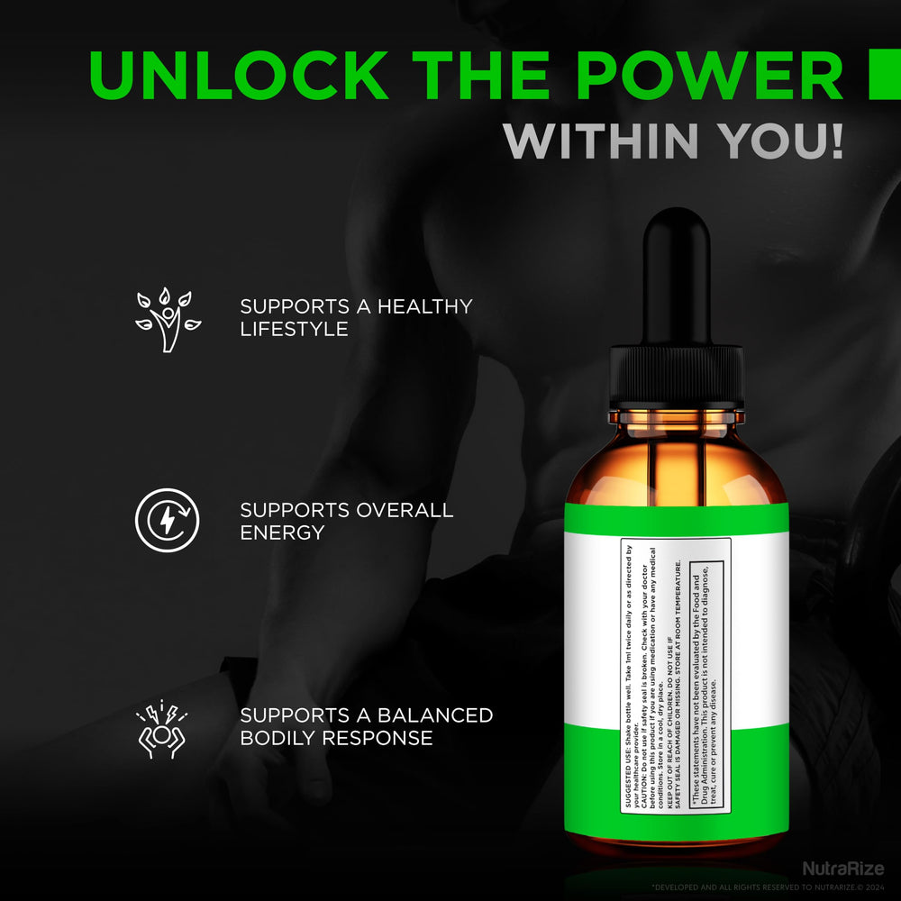 NutraRize Power Drops pack-shot conveys value and versatility