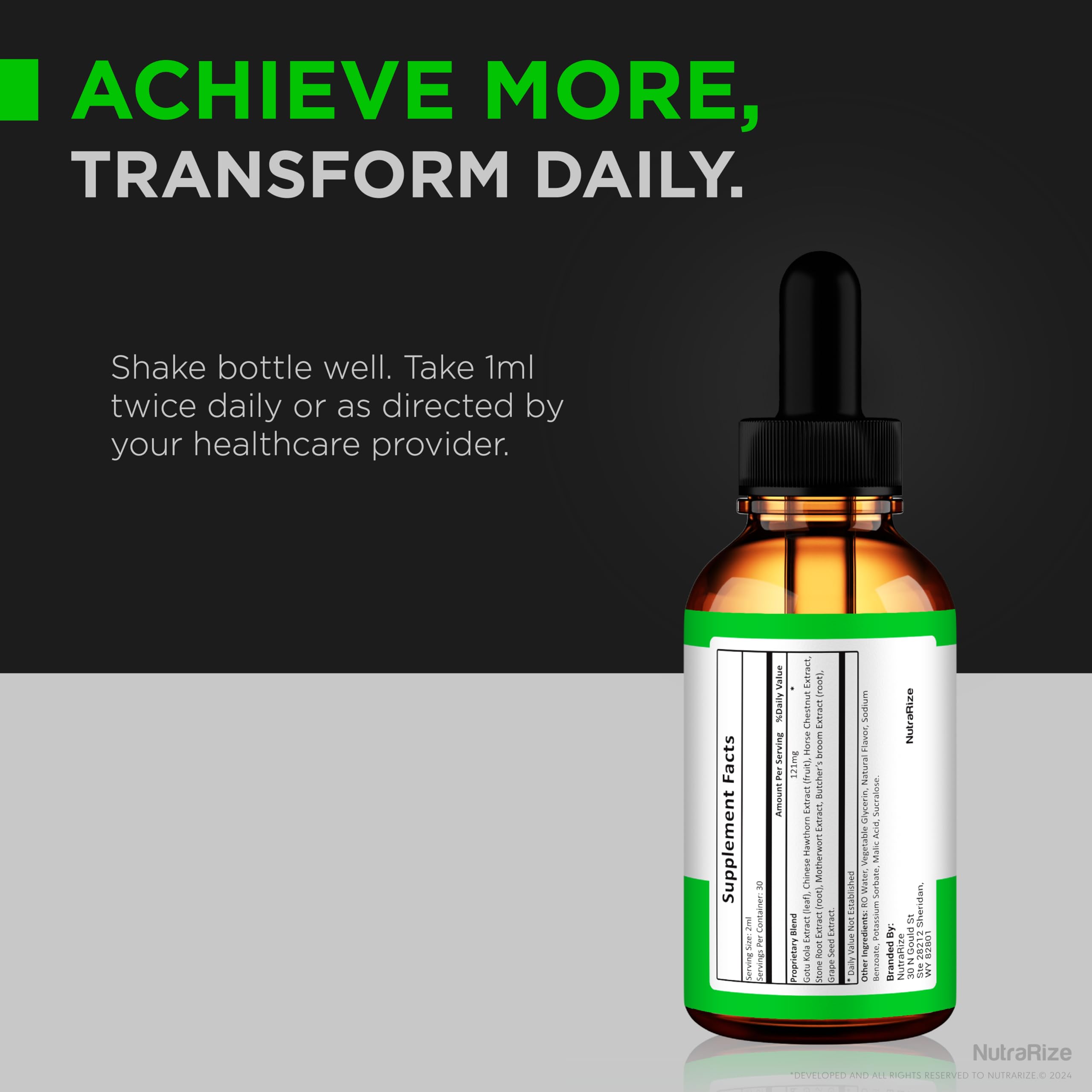 NutraRize Power Drops serving-scene highlights on-the-go energy moments