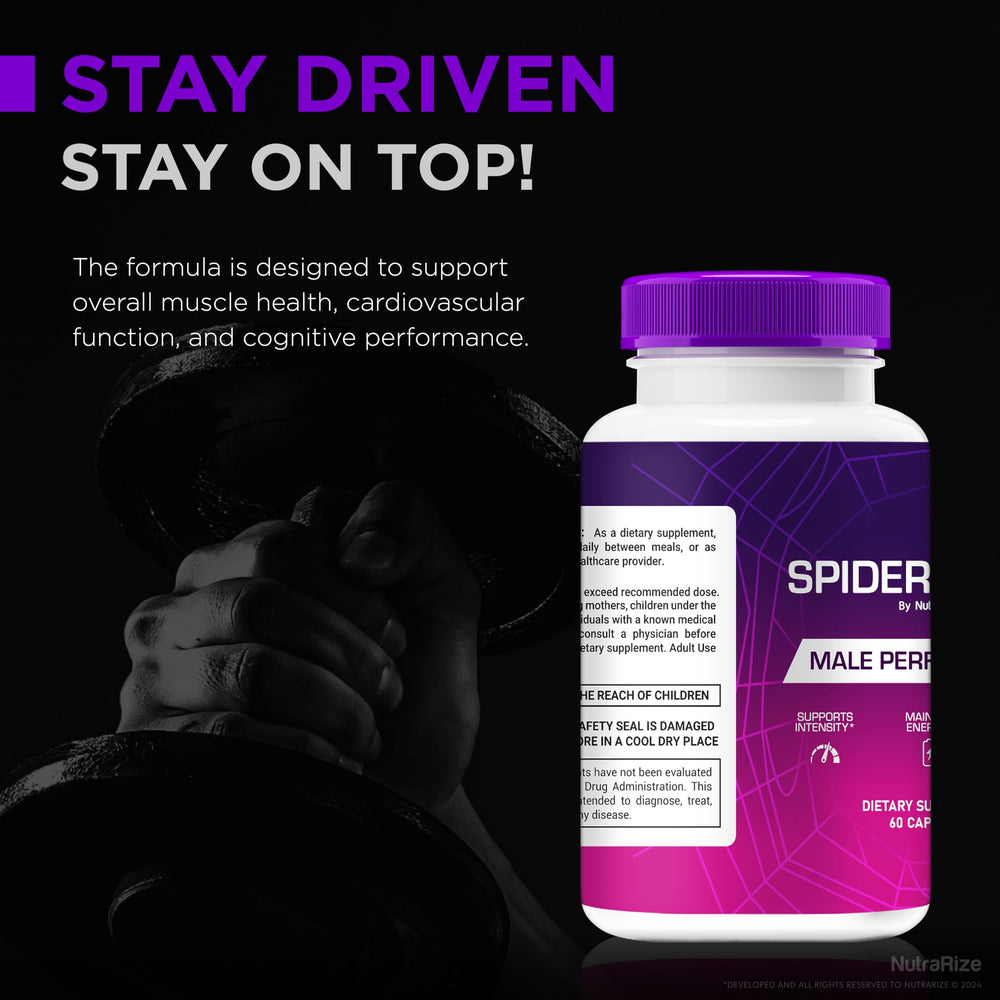 NutraRize Spider-Sense pills in hand illustrate easy daily consumption