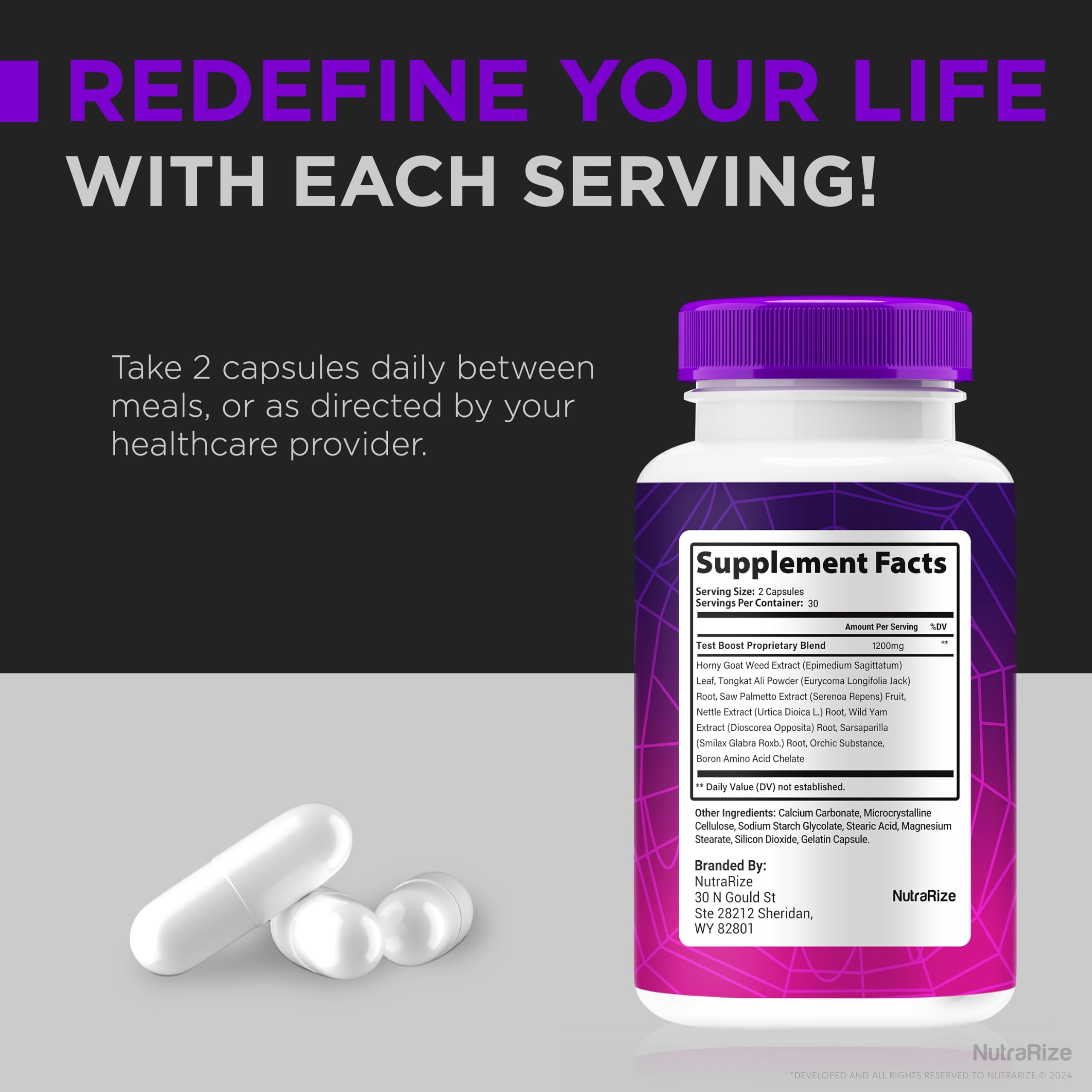 NutraRize Spider-Sense bottles arranged for a convenient two-pack routine