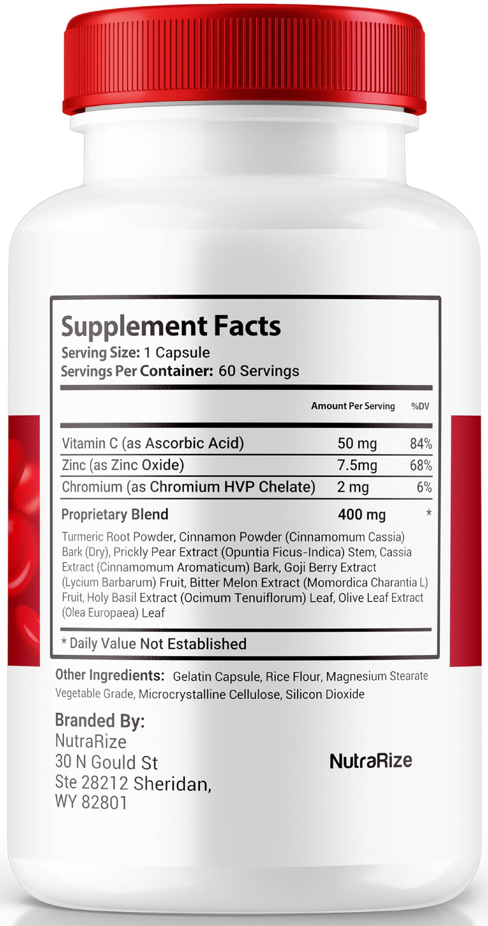 NutraRize SuperFlow Glycogen capsules close-up for convenient daily wellness.