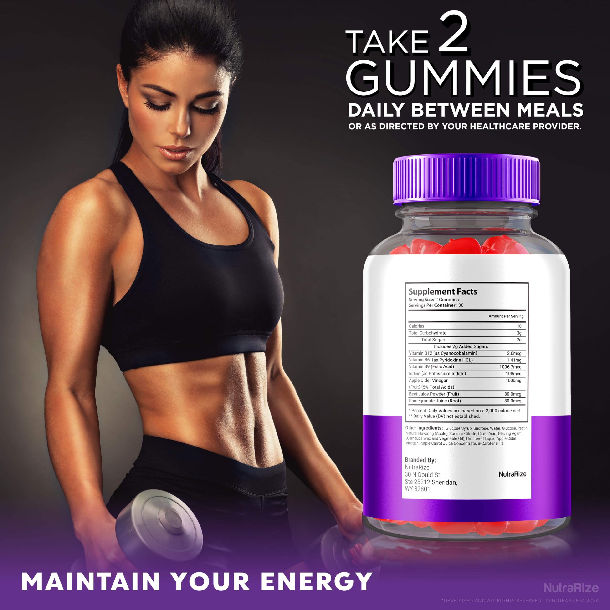 NutraRize pack in hand demonstrating portable use for busy days.