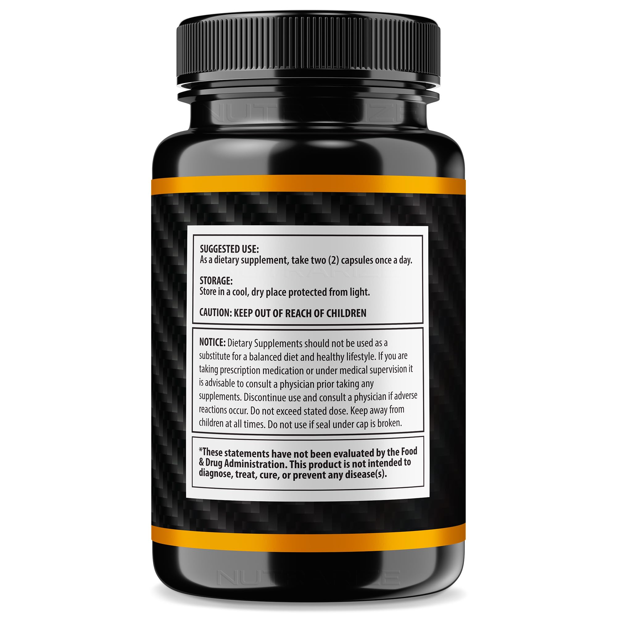 NutraRize Vigor Force capsules closeup highlights premium ingredients for performance