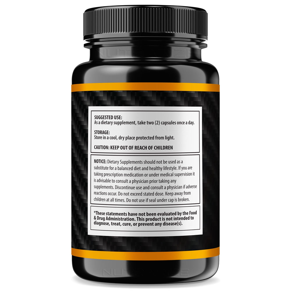NutraRize Vigor Force capsules closeup highlights premium ingredients for performance