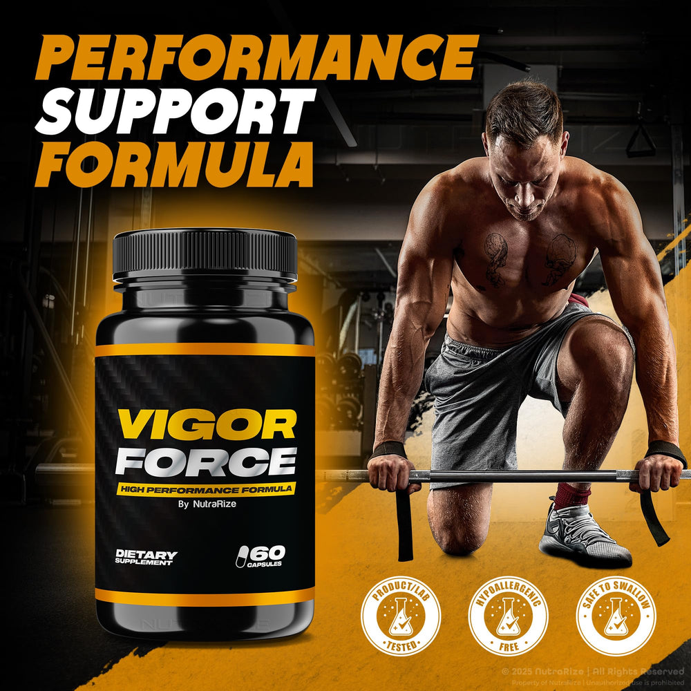 NutraRize Vigor Force 3 pack box front for bulk value