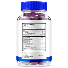 NutraRize Vigorawize gummies closeup highlighting convenient daily stamina support.