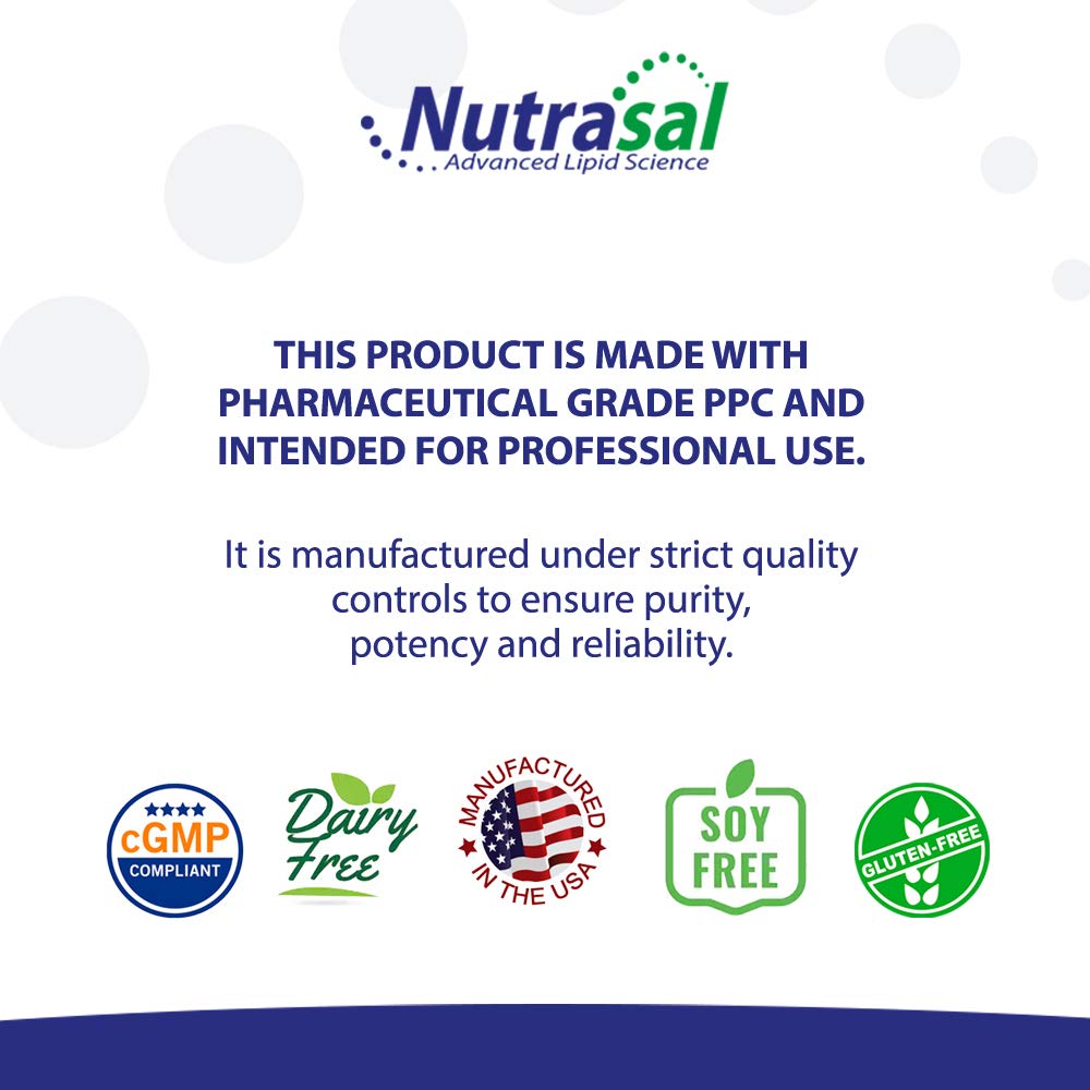 Nutrasal PhosChol packaging on a clean counter signaling premium quality.