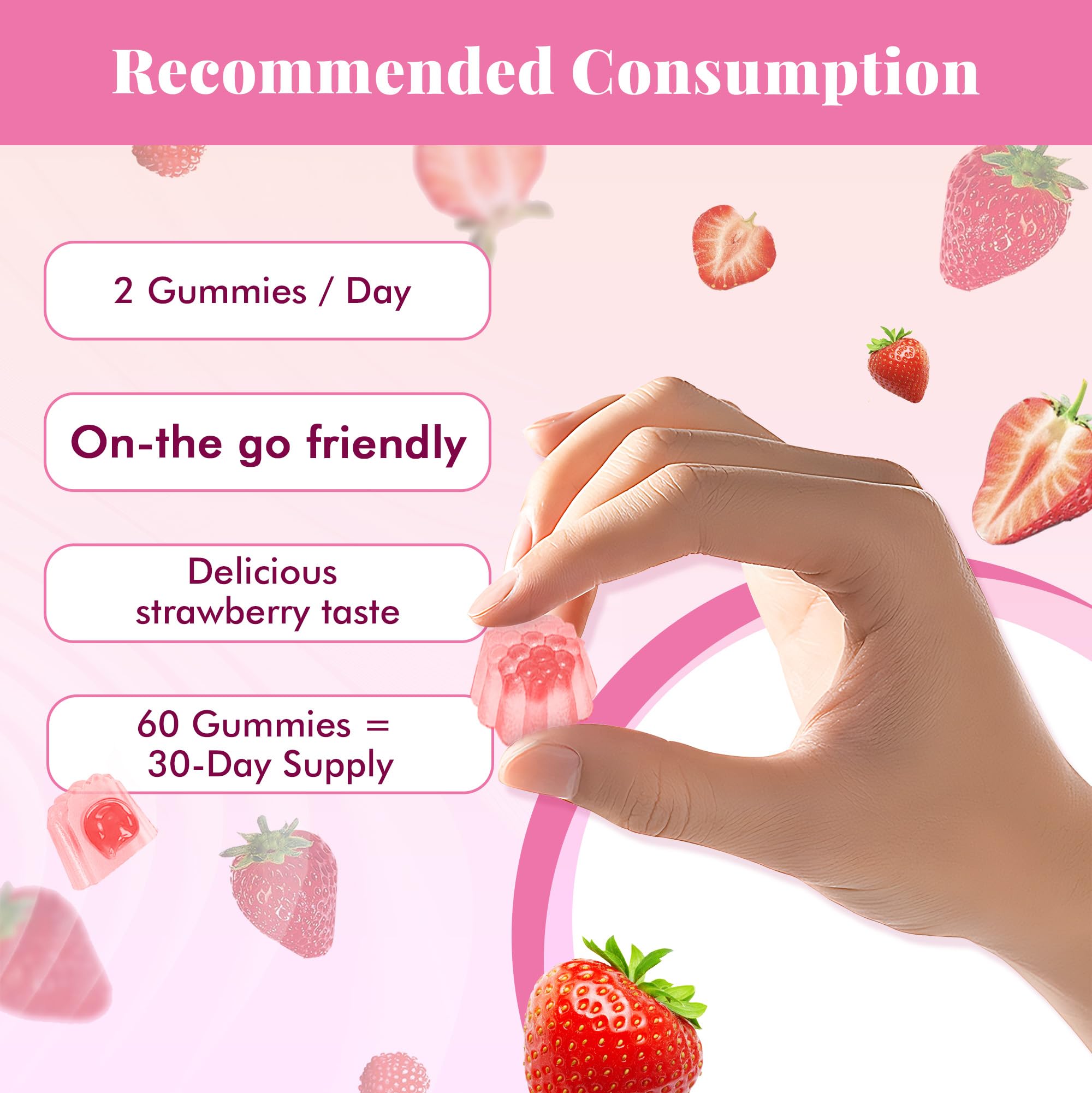 Nutrastaste collagen gummies product shot on a clean surface
