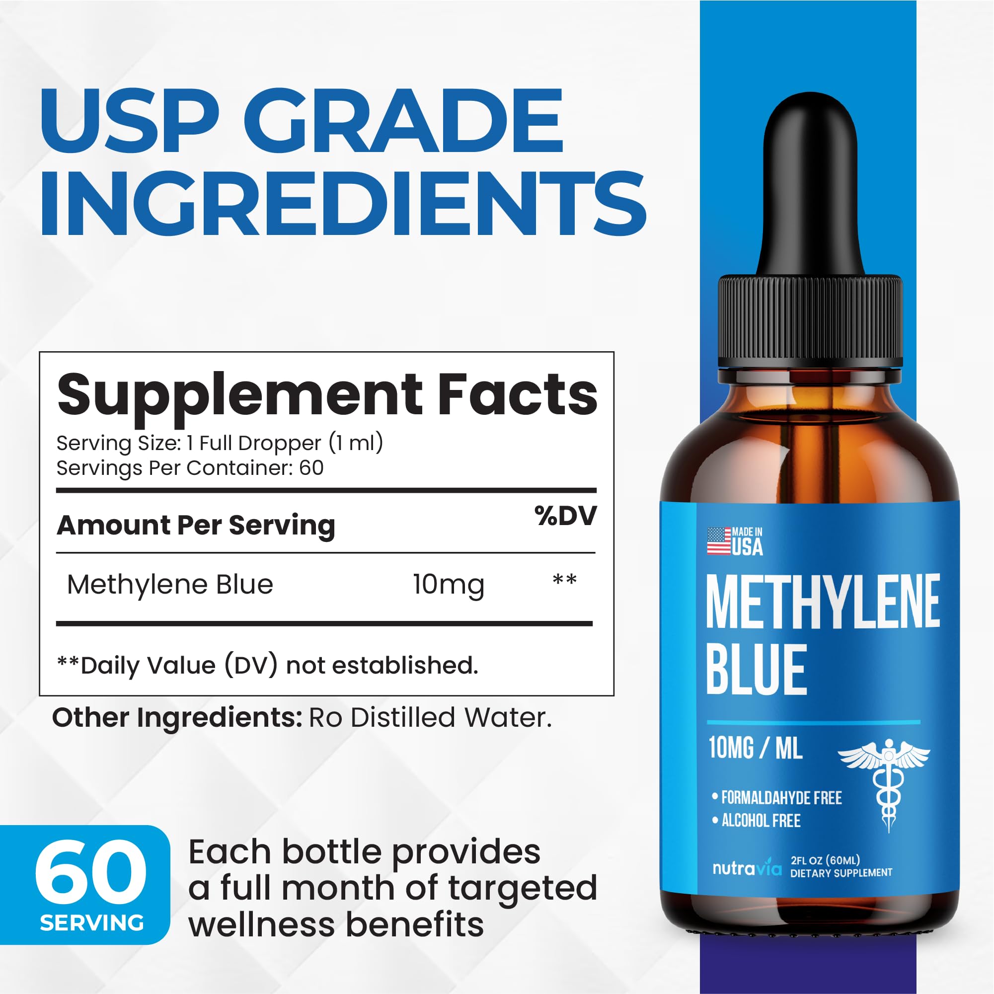 Nutravia USA-made factory scene underscores rigorous GMP adherence.