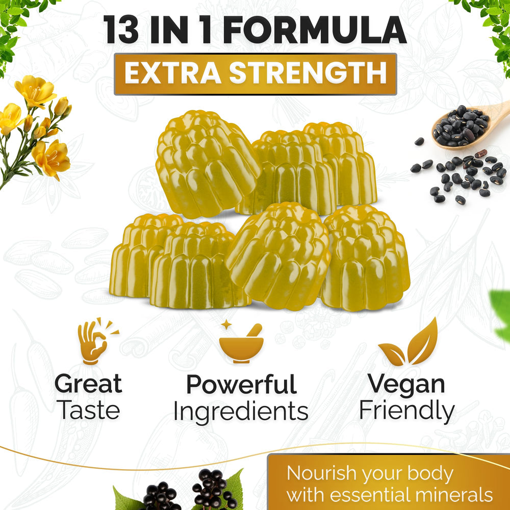Nutravia Sea Moss Gummies serving-size view shows easy daily dose.