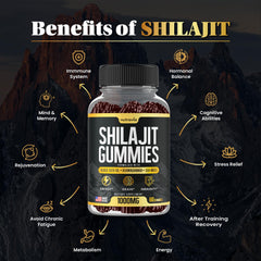 Nutravia Shilajit Gummies sea moss inset highlights triple-ingredient blend