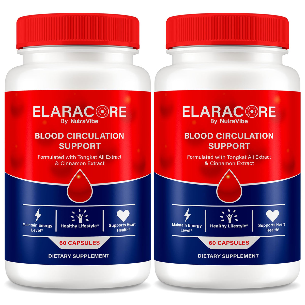 NutraVibe ElaraCore balance bottle for daily wellness support.