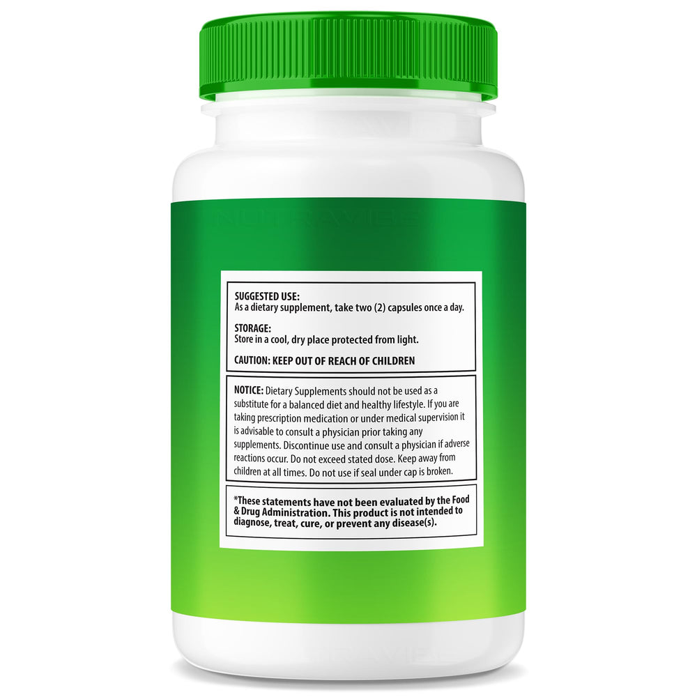 NutraVibe Gut Guardian Pro capsules close-up signaling plant-based gut comfort