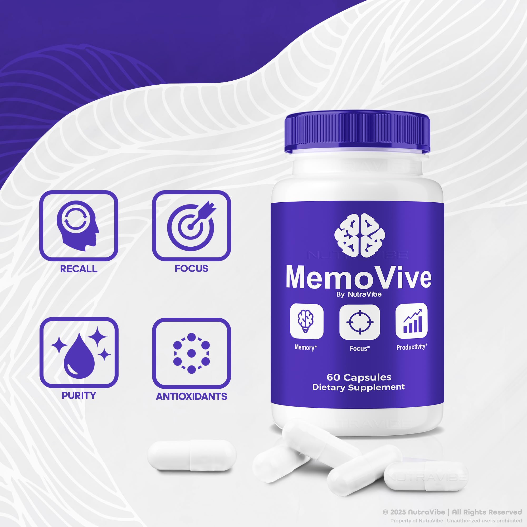 Energetic work moment with MemoVive signaling sustained alertness.