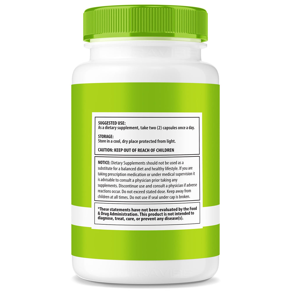 NutraVibe Mind Hero bottle front for easy daily use.