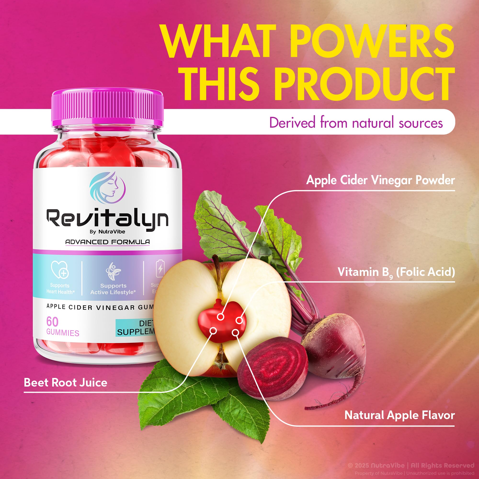 NutraVibe Revitalyn Gummies hand-held usage suggests portable daily boost.
