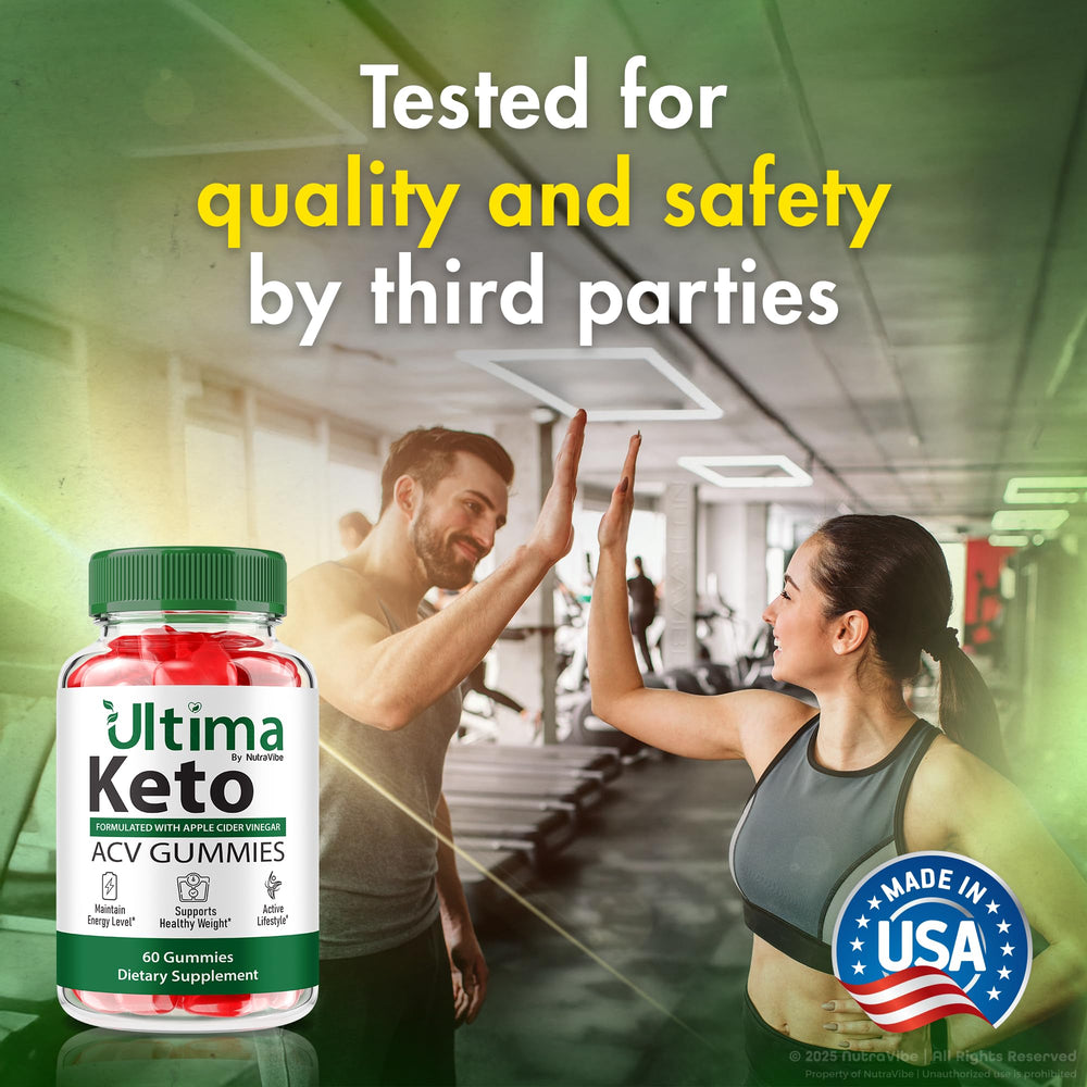 NutraVibe Ultima Keto ACV Gummies on-the-go hydration-friendly snack.